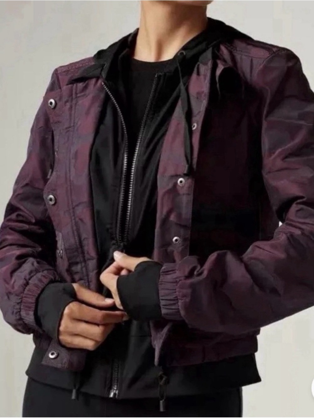 blanc noir Black Mesh-Lined Jacket Label Detail